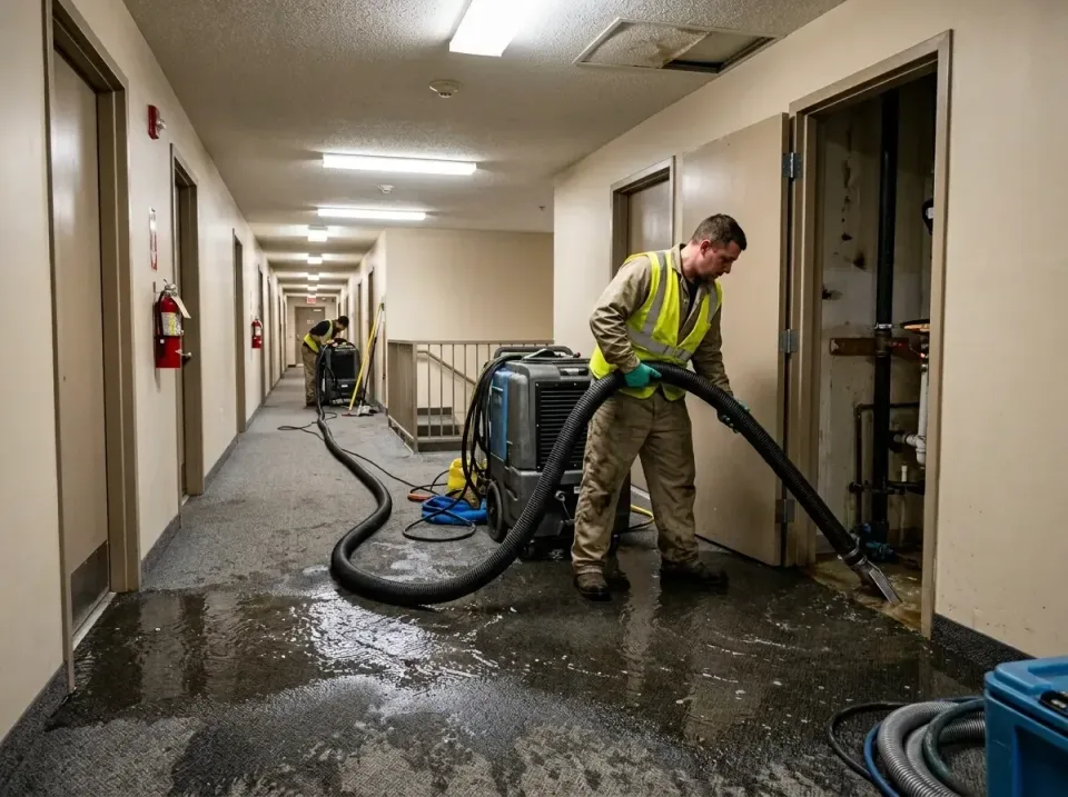 multi-unit-apartment-hallway-f-005 — frequently asked questions, Emergency Burst Pipe Water Extraction & Removal in New Bern…